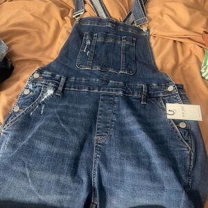 Judy Blue Classic Blue Denim short overalls